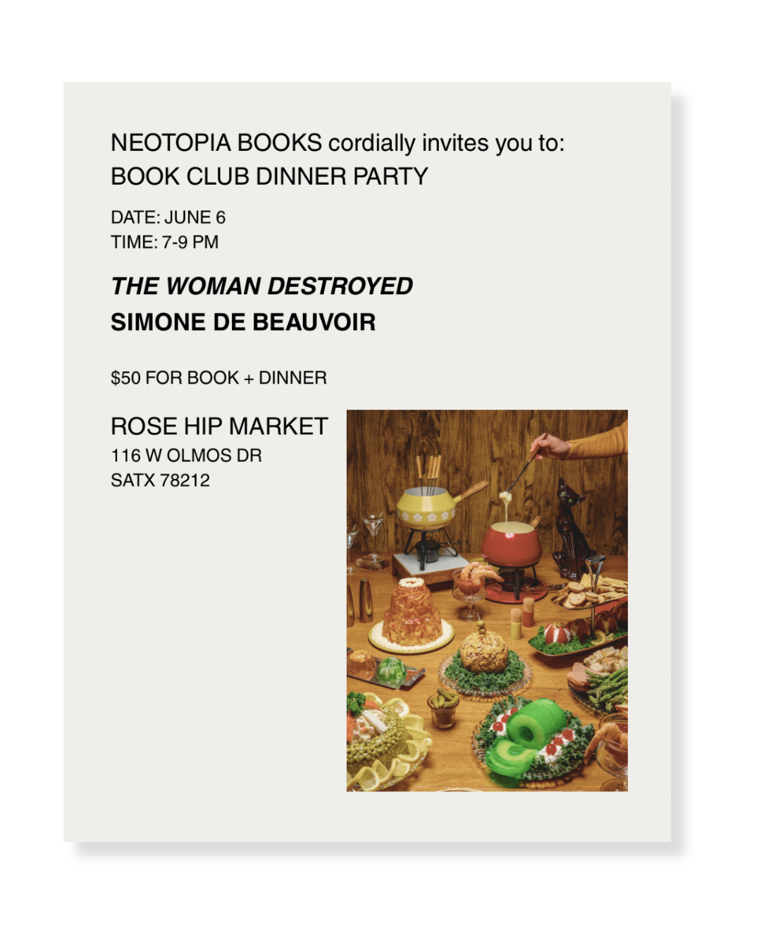 Book Club Dinner Party