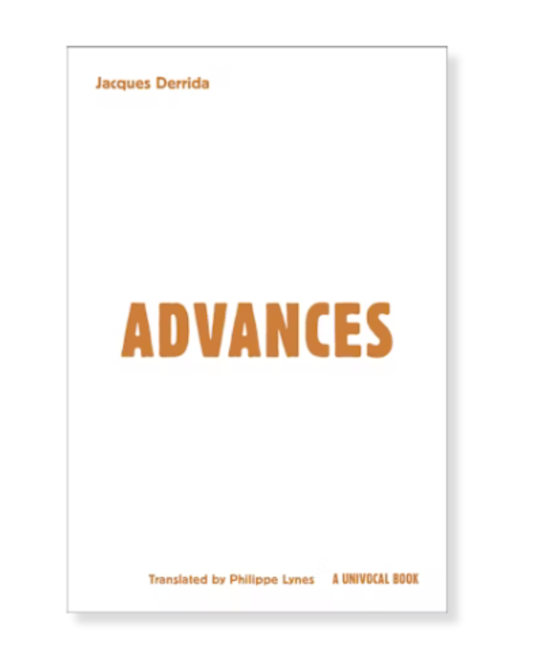 Advances by Jacques Derrida